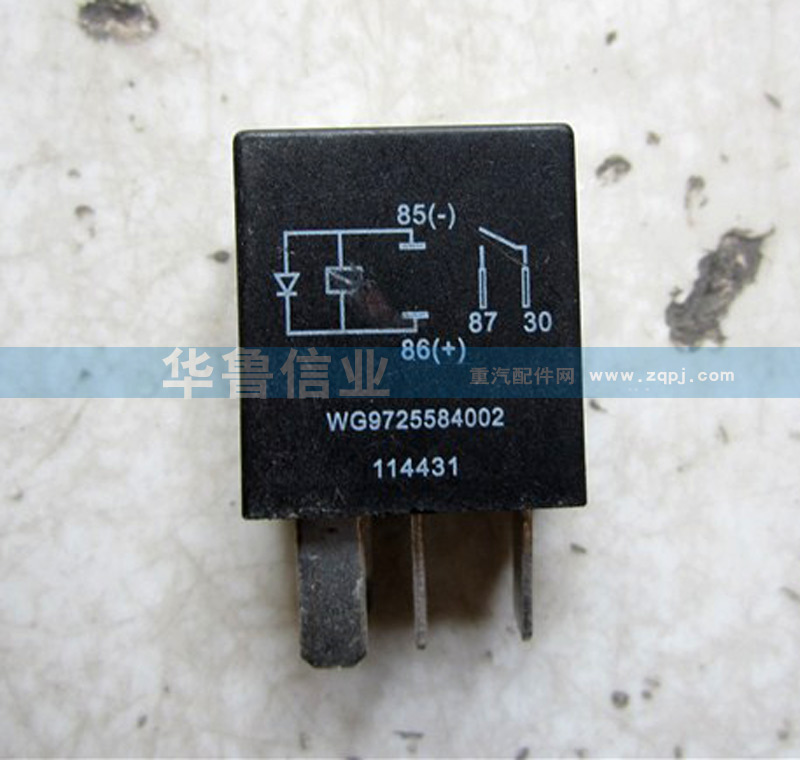 WG9725584002,豪沃繼電器,濟南約書亞汽車配件有限公司（原華魯信業(yè)）