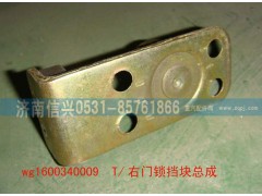 WG1600340009,右門(mén)鎖擋塊總成,濟(jì)南信興汽車(chē)配件貿(mào)易有限公司