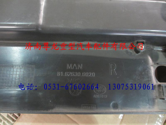 81.62630.6020,陜汽德龍F2000右車門鑲板總成,濟南尊龍(原天盛)陜汽配件銷售有限公司