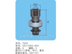 QD1106A-600,馬達(dá)齒輪,聊城市洪巖汽車(chē)電器有限公司