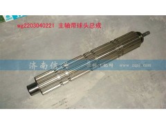 WG2203040221,主軸帶球頭總成(9檔,改進(jìn)后),濟(jì)南信興汽車(chē)配件貿(mào)易有限公司