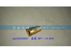 WG2229250007,直通(NPT 1、8-6X4),濟(jì)南信興汽車配件貿(mào)易有限公司