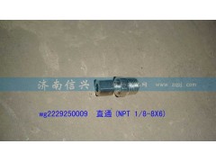 WG2229250009,直通(NPT 1、8-8X6),濟(jì)南信興汽車配件貿(mào)易有限公司