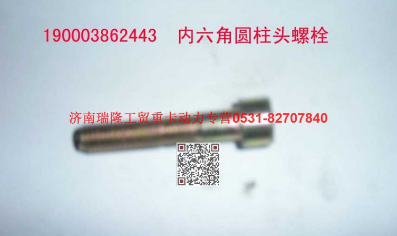 190003862443,內(nèi)六角圓柱頭螺釘,濟(jì)南瑞隆工貿(mào)重卡動(dòng)力專營(yíng)