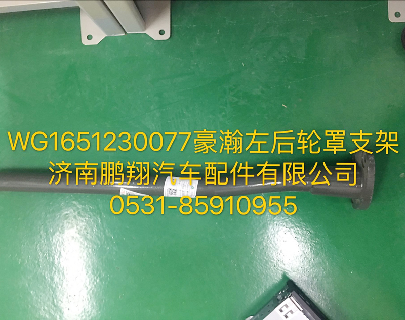 WG1651230077,豪瀚左后輪罩支架,濟南鵬翔汽車配件有限公司
