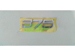 AZ1642950017,重汽豪沃HOWO功率標牌375,濟南鵬翔汽車配件有限公司