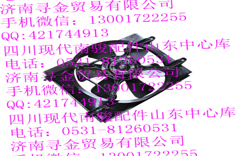 豪沃輕卡電子風(fēng)扇（左）/