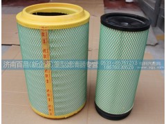 WG9725190102/3,空氣濾芯 2841復合紙（內(nèi)芯全膠）,濟南百昌（新企源）重型濾清器專營店