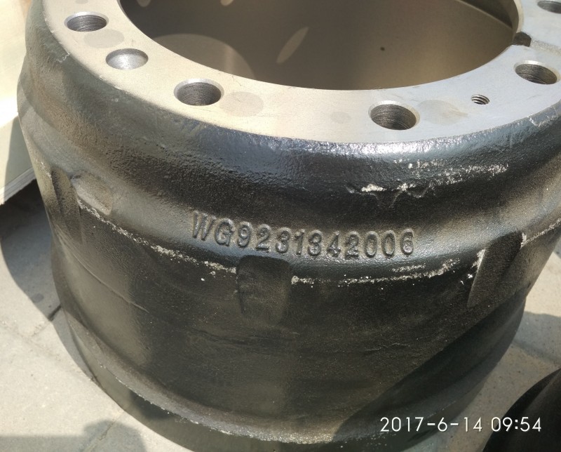 WG9231342006,豪沃09款后制動轂,濟(jì)南鵬旭偉業(yè)重汽配件銷售公司