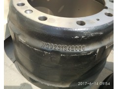 WG9231342006,豪沃09款后制動轂,濟(jì)南鵬旭偉業(yè)重汽配件銷售公司
