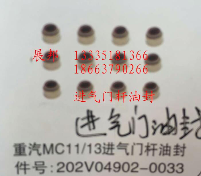 202V04902-0033,MC11/13進氣門桿油封,濟南冠澤卡車配件營銷中心