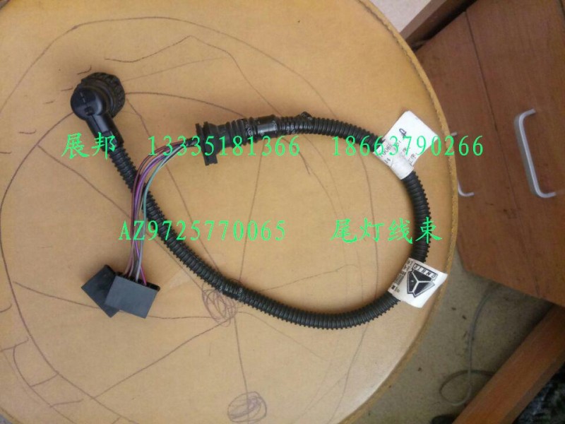 AZ9725770065,尾燈線束,濟(jì)南冠澤卡車配件營(yíng)銷中心