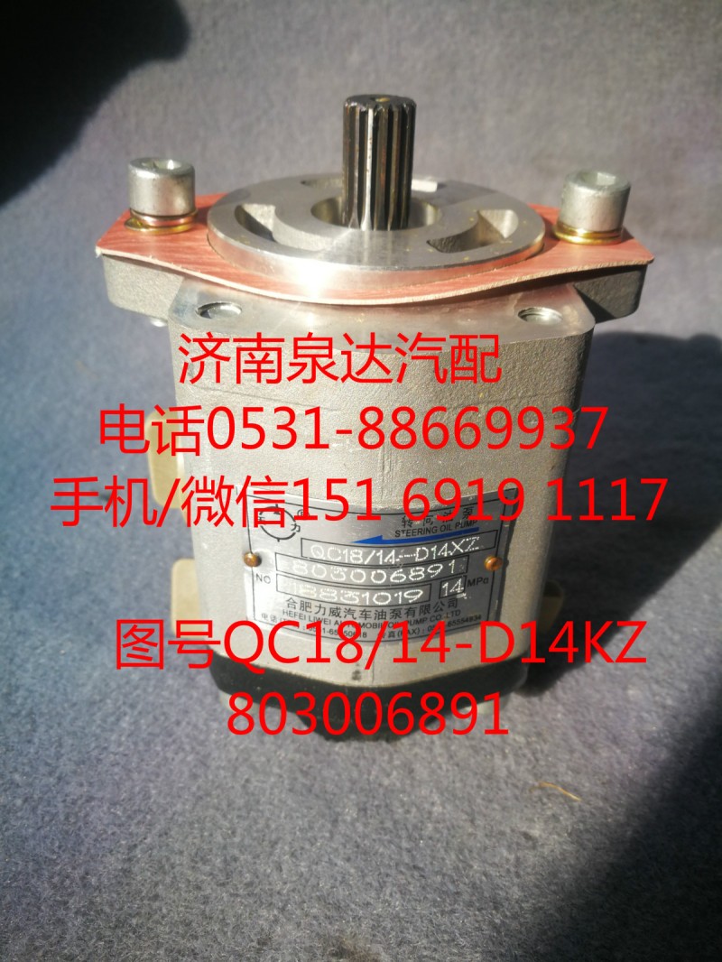QC18/14-D14XZ,轉(zhuǎn)向助力泵,濟南泉達汽配有限公司