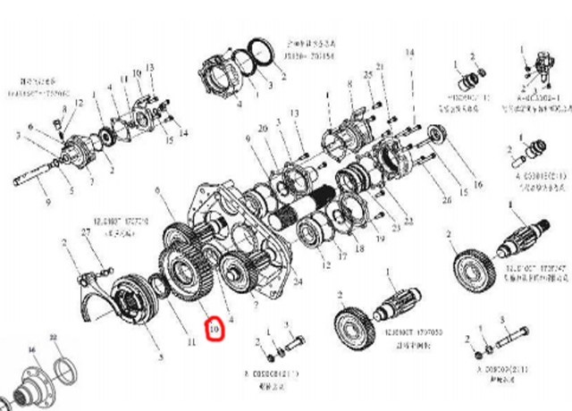 12JSD160T-1707106,Reduction of tooth,濟(jì)南向前汽車配件有限公司