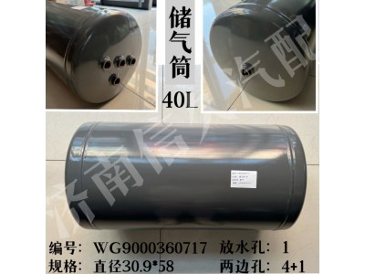 WG9000360717,儲(chǔ)氣筒總成Φ309/40L,濟(jì)南信久汽配銷售中心
