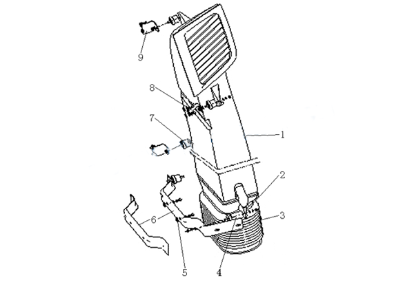 WG9925190018,Air intake,濟南向前汽車配件有限公司