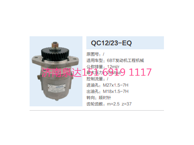 QC12/23-EQ,動(dòng)力轉(zhuǎn)向齒輪泵,濟(jì)南泉達(dá)汽配有限公司