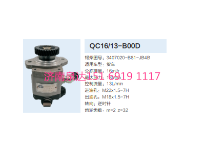 3407020-B81-JB4B,動(dòng)力轉(zhuǎn)向齒輪泵,濟(jì)南泉達(dá)汽配有限公司