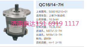 S00016210+01,動(dòng)力轉(zhuǎn)向齒輪泵,濟(jì)南泉達(dá)汽配有限公司