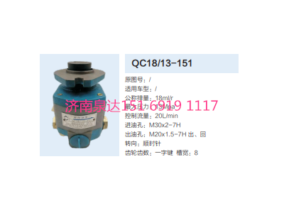 QC18/13-151,動力轉(zhuǎn)向齒輪泵,濟南泉達(dá)汽配有限公司