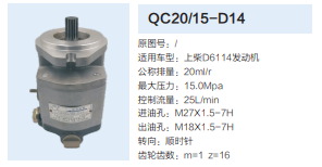 QC20/15-D14,動(dòng)力轉(zhuǎn)向齒輪泵,濟(jì)南泉達(dá)汽配有限公司
