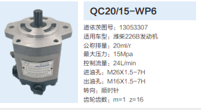 13053307,動力轉(zhuǎn)向齒輪泵,濟南泉達汽配有限公司