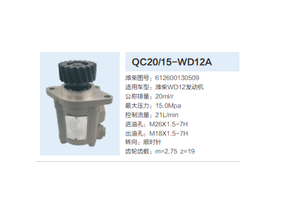 612600130509,齒輪泵,濟南泉達汽配有限公司