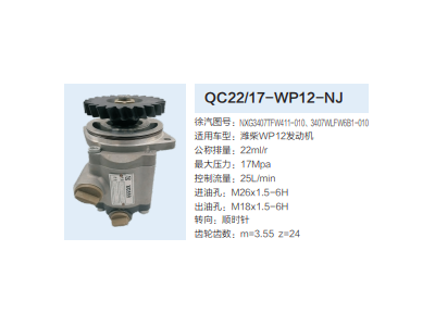 NXG3407TFW411-010,轉(zhuǎn)向助力泵,濟南泉達汽配有限公司