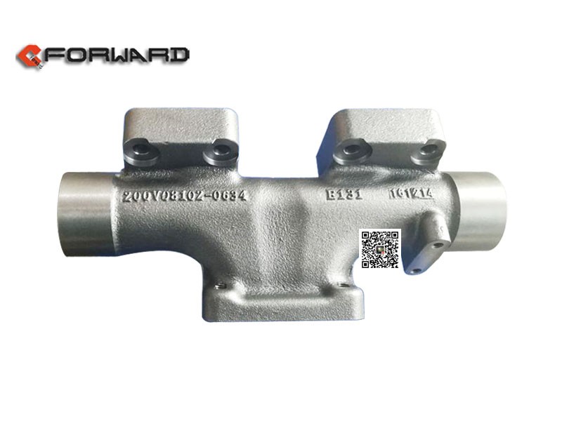 200V08102-0634,Middle exhaust manifold,濟南向前汽車配件有限公司