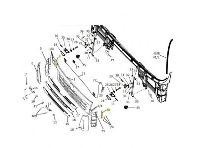 DZ13241870015,Left spoiler bracket,濟(jì)南向前汽車配件有限公司