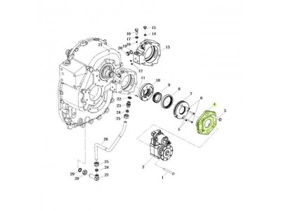 L903015300,Input shaft rear end cover,濟南向前汽車配件有限公司