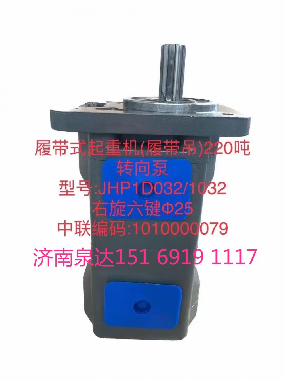 履帶式吊車起重機工作泵轉(zhuǎn)向泵分配閥齒輪泵行走泵液壓泵/1010000079