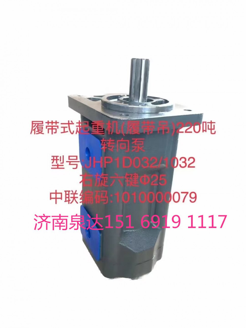 履帶式吊車起重機工作泵轉(zhuǎn)向泵分配閥齒輪泵行走泵液壓泵/1010000079