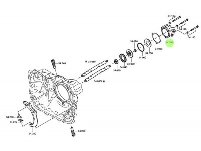 1325 334 013  換擋氣缸蓋,Shift cylinder head,濟(jì)南向前汽車(chē)配件有限公司