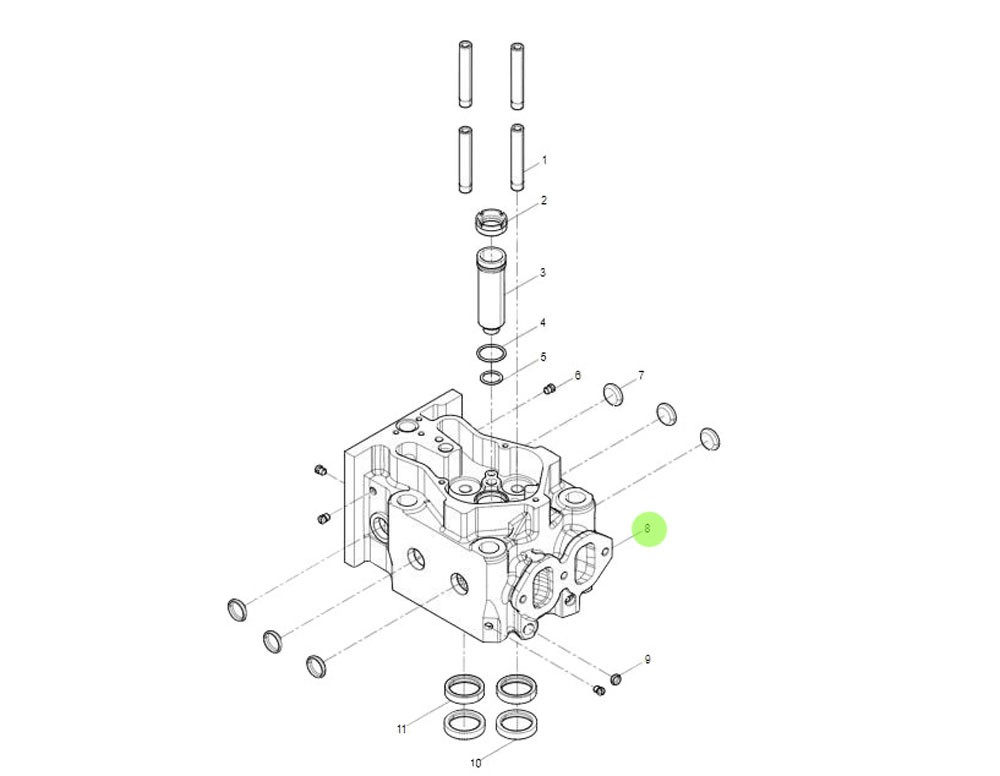 1002280229   氣缸蓋,Cylinder head,濟南向前汽車配件有限公司