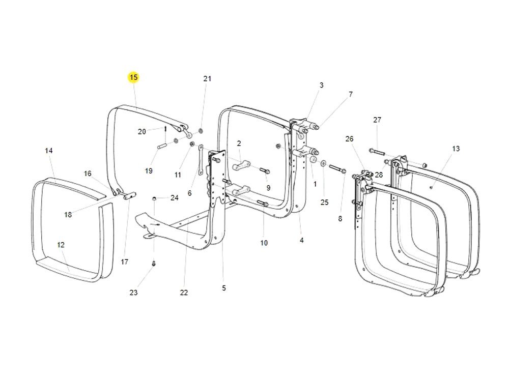 WG9925550069 燃油箱拉帶總成,Fuel tank drawstring assembly,濟(jì)南向前汽車配件有限公司