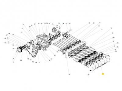 080V03400-6014  氣缸蓋罩總成,Cylinder head cover assembly,濟(jì)南向前汽車(chē)配件有限公司