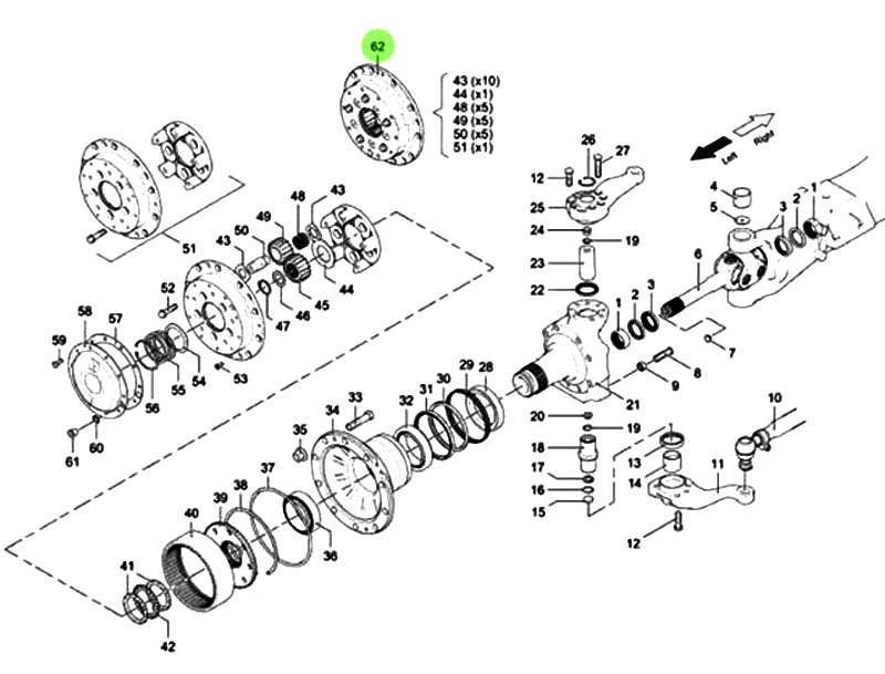F81.35114.610101行星架分總成,Planetary frame sub assembly,濟南向前汽車配件有限公司