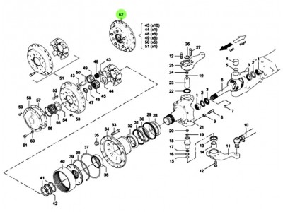 F81.35114.610101行星架分總成,Planetary frame sub assembly,濟南向前汽車配件有限公司
