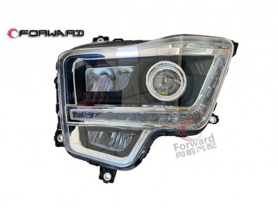 DZ9H259810103  左前大燈(熏黑版),Left headlight (blackened),濟(jì)南向前汽車(chē)配件有限公司
