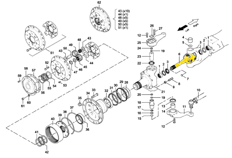 HD90009420228 傳動(dòng)軸（帶差速鎖）,Drive shaft (with differential lock),濟(jì)南向前汽車(chē)配件有限公司