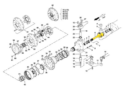 HD90009420228 傳動(dòng)軸（帶差速鎖）,Drive shaft (with differential lock),濟(jì)南向前汽車(chē)配件有限公司