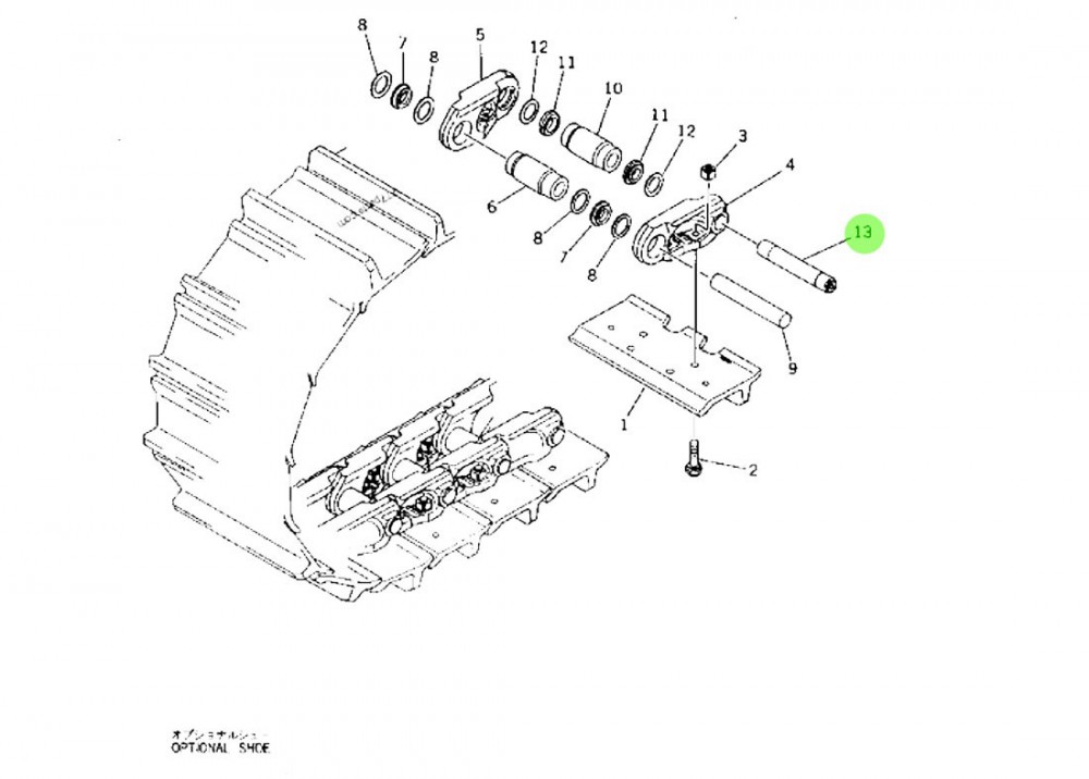 176-32-11191  履帶板主銷,Main sales of track plates,濟南向前汽車配件有限公司