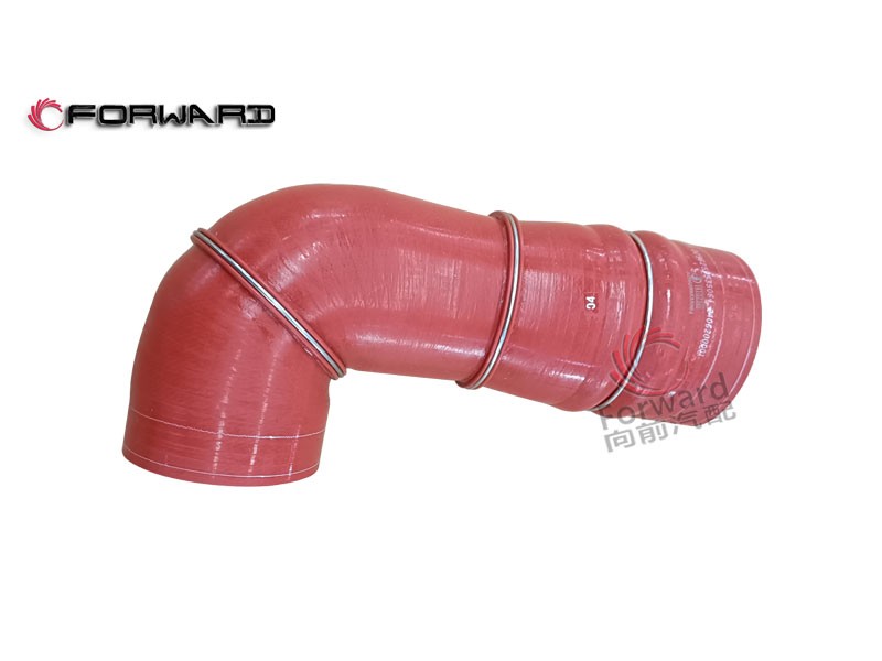 SHACMAN H3000  動力冷卻系統(tǒng)  DZ96259535064 中冷器出氣膠管/DZ96259535064 中冷器出氣膠管
