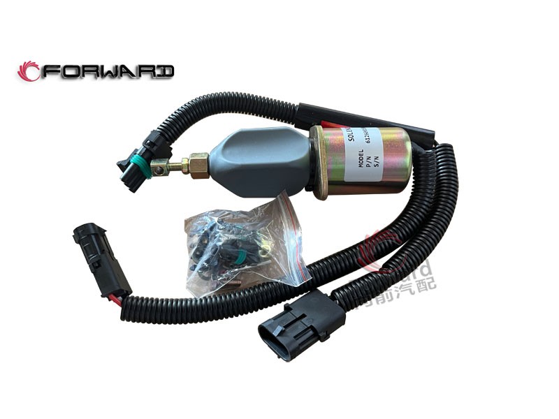 SHACMAN WEICHAI WD10-WD12-WP6-WP7 動(dòng)力燃油停車系統(tǒng) 612600180175 停車電磁鐵/612600180175 停車電磁鐵