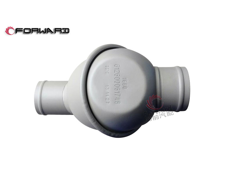 SHACMAN WEICHAI WD615 WP10 動(dòng)力冷卻系統(tǒng) 612600061748 節(jié)溫器總成/612600061748 節(jié)溫器總成