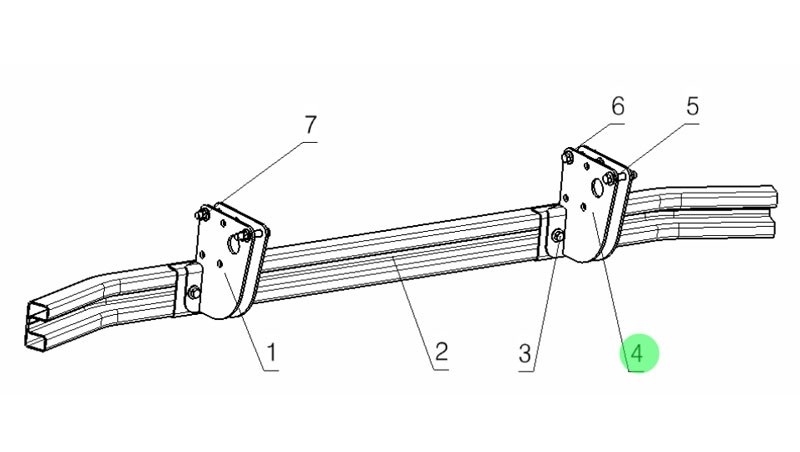 DZ98149643014  右支架總成,Right bracket assembly,濟(jì)南向前汽車配件有限公司