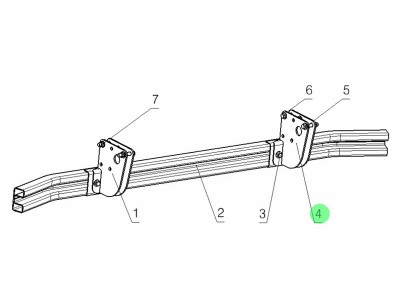 DZ98149643014  右支架總成,Right bracket assembly,濟(jì)南向前汽車配件有限公司
