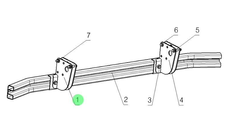 DZ98149643013  左支架總成,Left bracket assembly,濟南向前汽車配件有限公司
