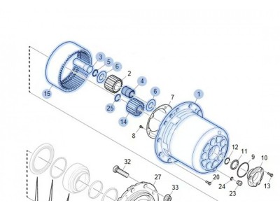 2094944  輪邊差速器,Hub reduction gear,濟(jì)南向前汽車配件有限公司